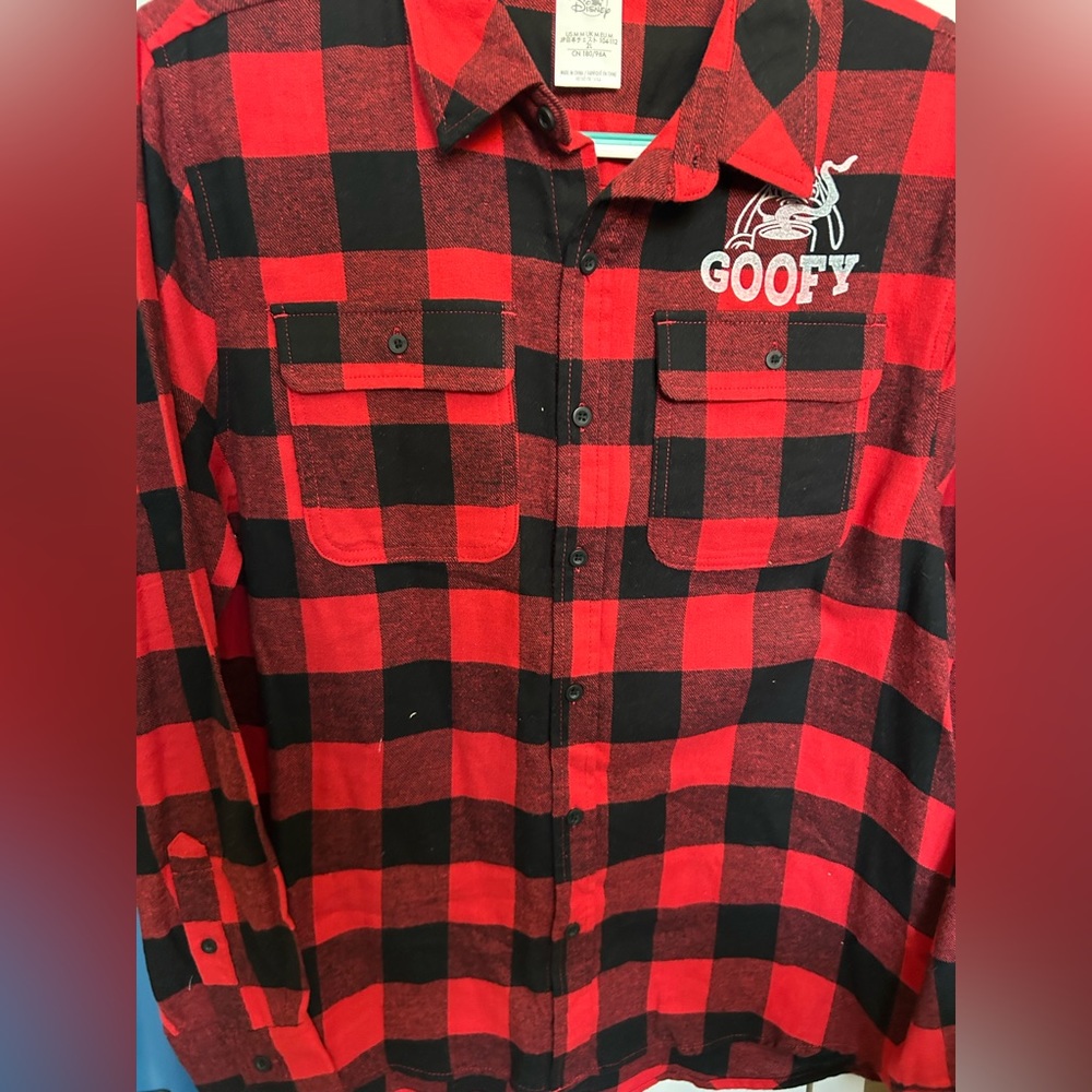 DISNEY GOOFY FRONTIERLAND FLANNEL